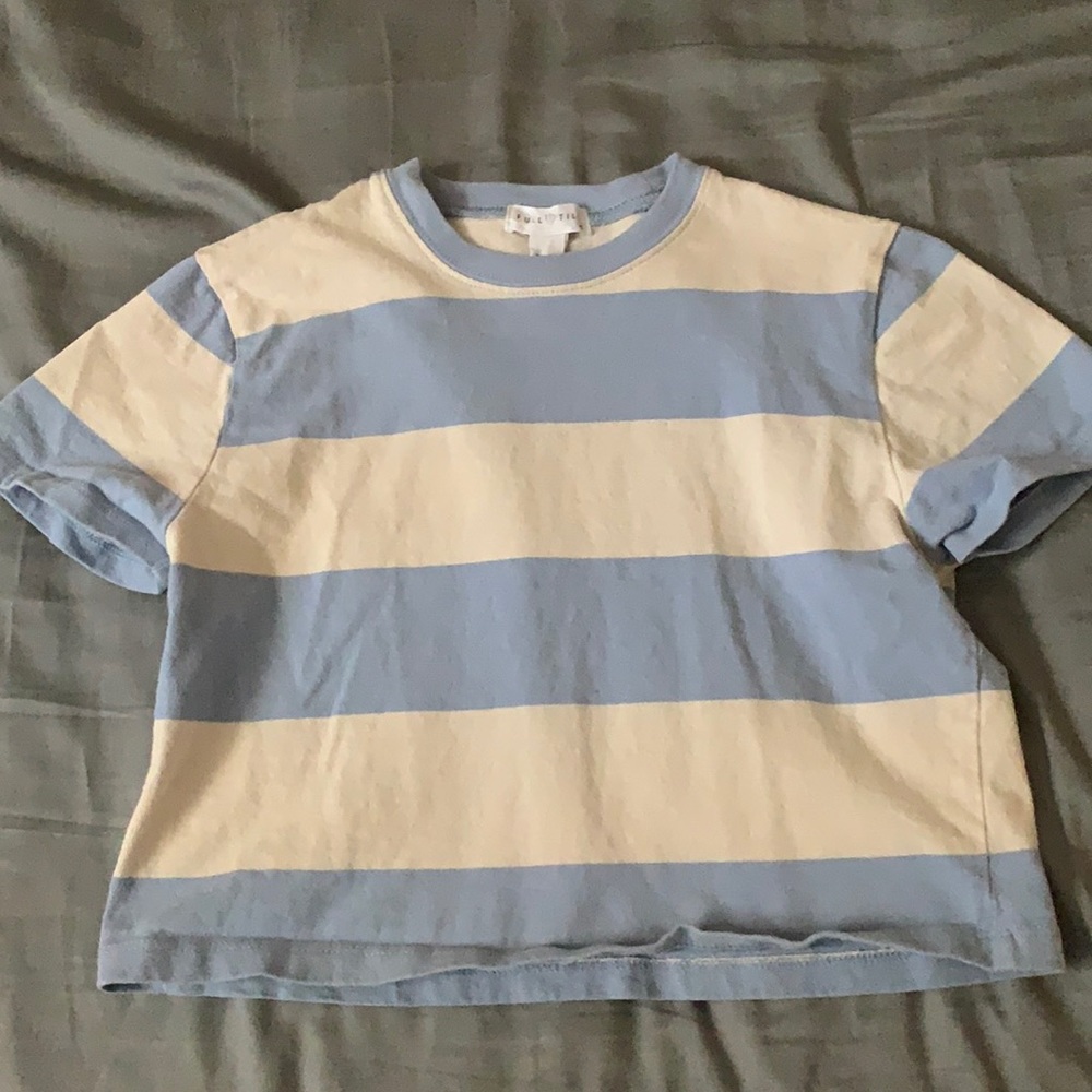 Blue and White striped top